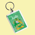 Reilly Coat of Arms Irish Family Name Acryllic Key Ring Set of 3