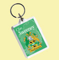 Sweeney Coat of Arms Irish Family Name Acryllic Key Ring Set of 3