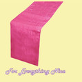 Fuchsia Pink Taffeta Crinkle Wedding Table Runners Decorations x 5 For Hire