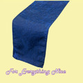Navy Blue Taffeta Crinkle Wedding Table Runners Decorations x 5 For Hire