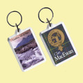 MacEwan Clan Badge Tartan Family Name Acryllic Key Ring Set of 3
