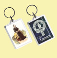 Lamont Clan Badge Tartan Family Name Acryllic Key Ring Set of 3