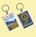 Henderson Clan Badge Tartan Family Name Acryllic Key Ring Set of 3