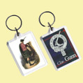Gunn Clan Badge Tartan Family Name Acryllic Key Ring Set of 3