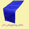 Royal Blue Taffeta Crinkle Wedding Table Runners Decorations x 10 For Hire