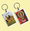 Boyd Clan Badge Tartan Family Name Acryllic Key Ring Set of 3