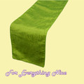 Sage Green Taffeta Crinkle Wedding Table Runners Decorations x 5 For Hire
