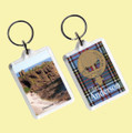 Anderson Clan Badge Tartan Family Name Acryllic Key Ring Set of 3