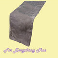 Silver Taffeta Crinkle Wedding Table Runners Decorations x 10 For Hire