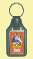 Steele Coat of Arms English Family Name Leather Key Ring Set of 2