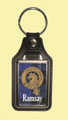 Ramsay Clan Badge Tartan Scottish Family Name Leather Key Ring Set of 2