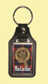 MacLachlan Clan Badge Tartan Scottish Family Name Leather Key Ring Set of 2