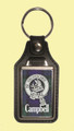 Campbell Clan Badge Tartan Scottish Family Name Leather Key Ring Set of 4