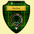 Arthur Green Tartan Crest Wooden Wall Plaque Shield