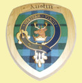 Austin Clan Crest Tartan 7 x 8 Woodcarver Wooden Wall Plaque 