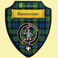 Bannerman Tartan Crest Wooden Wall Plaque Shield