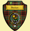 Buchan Ancient Tartan Crest Wooden Wall Plaque Shield