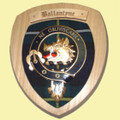 Ballantyne Clan Crest Tartan 7 x 8 Woodcarver Wooden Wall Plaque 