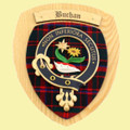 Buchan Clan Crest Tartan 7 x 8 Woodcarver Wooden Wall Plaque 