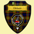 Cleland Modern Tartan Crest Wooden Wall Plaque Shield