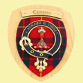 Cameron Clan Crest Tartan 7 x 8 Woodcarver Wooden Wall Plaque 