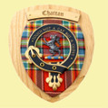 Chattan Clan Crest Tartan 7 x 8 Woodcarver Wooden Wall Plaque 