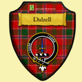 Dalzell Modern Tartan Crest Wooden Wall Plaque Shield