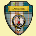 Denniston Of Appin Dress Ancient Tartan Crest Wooden Wall Plaque Shield