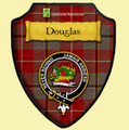 Douglas Ancient Red Tartan Crest Wooden Wall Plaque Shield