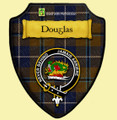 Douglas Hunting Modern Tartan Crest Wooden Wall Plaque Shield