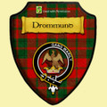 Drummond Modern Tartan Crest Wooden Wall Plaque Shield