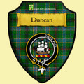 Duncan Of Sketraw Modern Tartan Crest Wooden Wall Plaque Shield