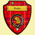 Fairlie Rose Tartan Crest Wooden Wall Plaque Shield