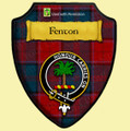 Fenton Dress Tartan Crest Wooden Wall Plaque Shield