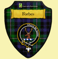 Forbes Ancient Tartan Crest Wooden Wall Plaque Shield