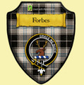 Forbes Dress Ancient Tartan Crest Wooden Wall Plaque Shield