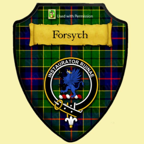 Forsyth Modern Tartan Crest Zipper Hoodie - Circle Style
