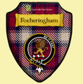 Fotheringham Dress Ancient Tartan Crest Wooden Wall Plaque Shield