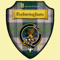 Fotheringham Dress Green Tartan Crest Wooden Wall Plaque Shield