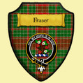 Fraser Major James Fraser Tartan Crest Wooden Wall Plaque Shield