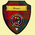 Fraser Of Altyre Modern Tartan Crest Wooden Wall Plaque Shield