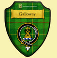 Galloway Green Tartan Crest Wooden Wall Plaque Shield