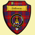 Galloway Red Tartan Crest Wooden Wall Plaque Shield