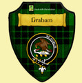 Graham Modern Tartan Crest Wooden Wall Plaque Shield