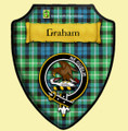 Graham Of Montrose Ancient Tartan Crest Wooden Wall Plaque Shield