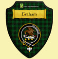 Graham Green Modern Tartan Crest Wooden Wall Plaque Shield