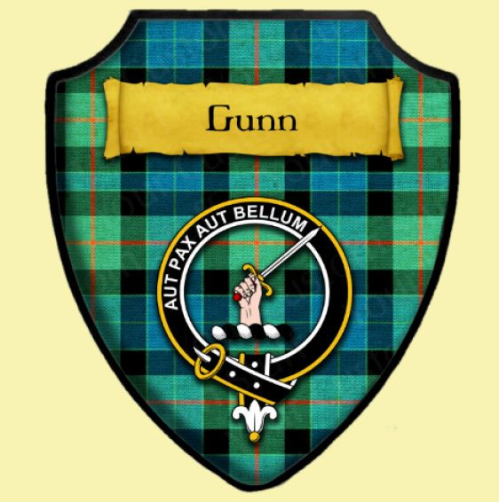 Gunn Ancient Tartan Crest Blanket Wave Style