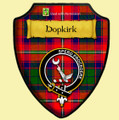 Hopkirk Of Roxburgh Tartan Crest Wooden Wall Plaque Shield