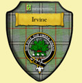 Irvine Of Glentulchan Tartan Crest Wooden Wall Plaque Shield