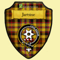 Jardine Of Castlemilk Tartan Crest Wooden Wall Plaque Shield